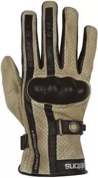 Helstons Eagle perforated Motorcycle Gloves, beige, Size M L, beige, Size M L