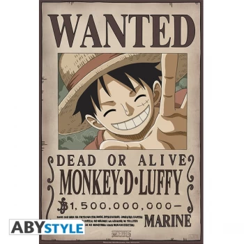 One Piece - Wanted Luffy New 2 (52 x 35cm) Small Poster