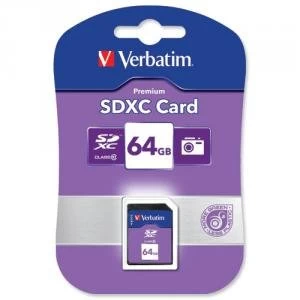 Verbatim Premium 64GB SDXC Memory Card