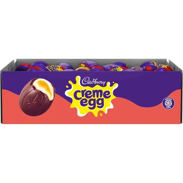 Cadbury Gifts Direct Cadbury Chocolate Creme Egg (Box of 48) 611477O