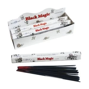 Black Magic (Pack Of 6) Stamford Hex Incense Sticks