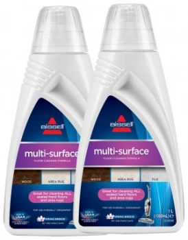 Bissell CrossWave 1L Surface Cleaning Solution - Pack of 2