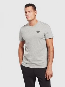 Reebok Classic T-Shirt, Medium Grey Heather Size M Men