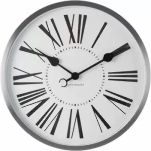 Baillie Chrome Wall Clock - Premier Housewares