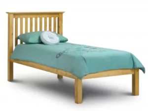 Julian Bowen Barcelona 3ft Single Pine Wooden Bed Frame Low Footend