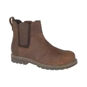 Amblers Abingdon Casual Leather Dealer Boot / Mens Boots (7 UK) (Brown Crazy Horse)