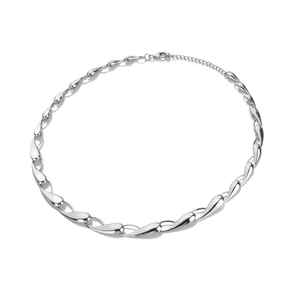 Hot Diamonds Sterling Silver Tide Statement Necklace DN194