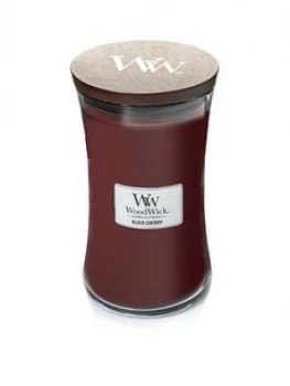 Woodwick Large Hourglass Candle ; Black Cherry