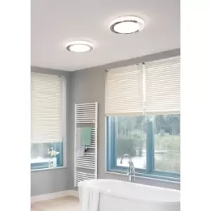 Eglo LED Carpi Chrome Steel Ceiling Light - white, chrome