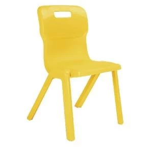 Titan One Piece Chair 350mm Yellow KF72163