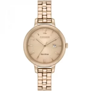 Ladies Citizen Eco-drive Silhouette PVD rose plating Watch