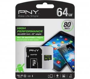 PNY 64GB MicroSDXC Memory Card