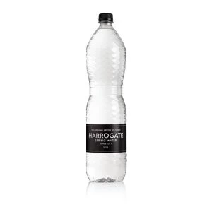 Harrogate 1.5 Litre Spa Bottled Still Water PET Black LabelCap Pack of 12