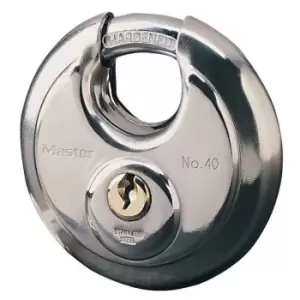 Master Lock Stainless Steel 4-Pin Tumbler Cylinder With Double Deadbolt Closed Shackle Padlock (W)70mm