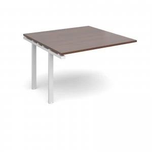 Adapt II Boardroom Table Add On Unit 1200mm x 1200mm - White Frame wa