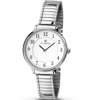 White And Silver 'Accurist Expander' Watch - 8138