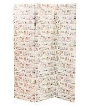 Arthouse White Washed Brick Screen Room Divider