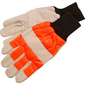 ALM Chainsaw Safety Gloves Left Hand Protection One Size