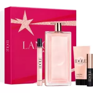 Lancome Idole Gift Set 100ml Eau de Parfum + 50ml Scented Body Cream + 10ml Eau de Parfum + Mini Lash Idole Mascara