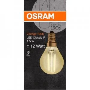 OSRAM LED (monochrome) EEC A++ (A++ - E) E14 Droplet 2 W Warm white (Ø x L) 45.0 mm x 77.0 mm