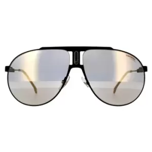 Carrera Aviator Matte Black Grey Bronze Mirror Sunglasses