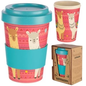 Llama Design Bambootique Eco Friendly Travel Cup/Mug