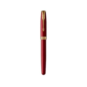 Parker Sonnet Red Lacquer Gold Tip Fountain Pen