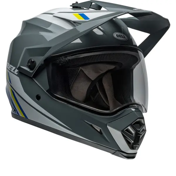 BELL MX-9 Adventure MIPS Alpine Gray Blue Adventure Helmet Size XL