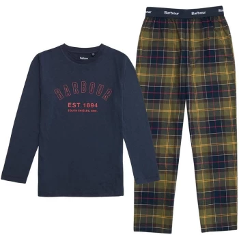 Barbour Boys Leo Pyjama Set - Tartan TN11