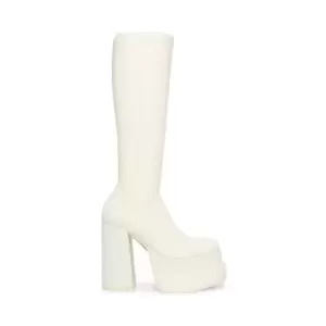 Steve Madden Cypress Knee High Boot - White