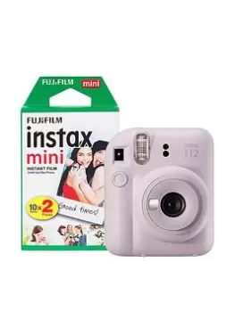 Fujifilm Instax Mini 12 Instant Camera With 20 Shot Film Pack - Lilac Purple
