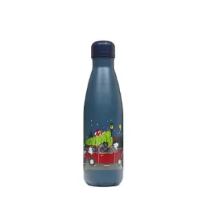Radley Driving Home For Christmas Water Bottle - Blue