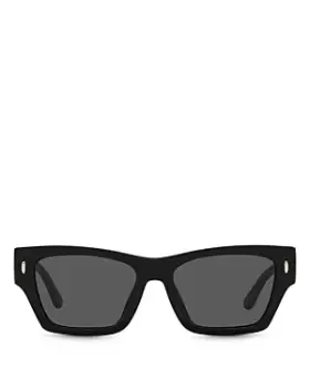 Tory Burch Womens Square Logo Sunglasses, 52mm
