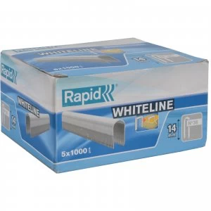 Rapid 28 White Staples 14mm Pack of 5000