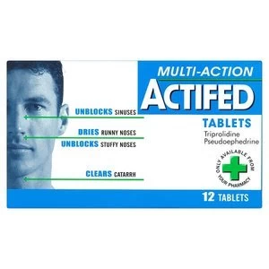 Actifed Multi Action Nose and Sinus Tablets 12s