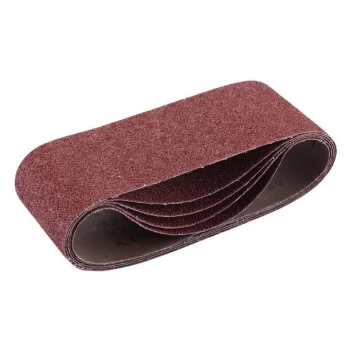 09247 Cloth Sanding Belt, 100 x 610mm, 40 Grit (5 Pack) - Draper
