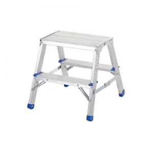 GPC Folding Ladder 2 Steps Aluminium Capacity: 150 kg
