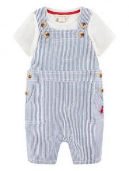 Monsoon Baby Boys Gabe Dungaree - Blue, Size 9-12 Months