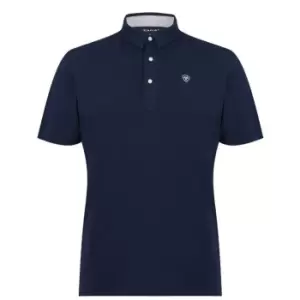 Ariat Medal Short Sleeve Polo Shirt Mens - Blue