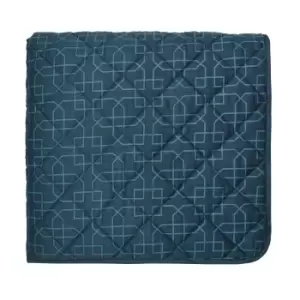 Sanderson Tulipomania Quilted Throw, Ink