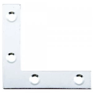 Select Hardware Angle Plates Bright Zinc Plated 50mm 6 Pack