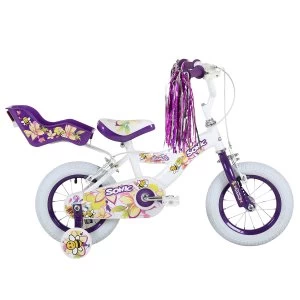 Sonic Girls Bumble 12" Wheel Bike - White/Purple