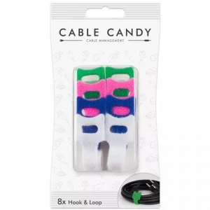 Cable Candy Hook and Loop - Mixed Colours CC006