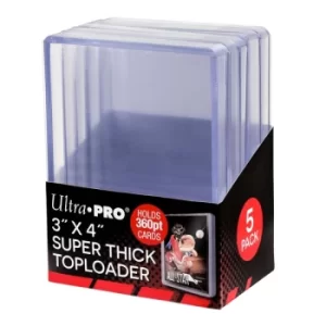 3" x 4" Super Thick 360pt Toploaders (5 pack)