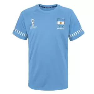 Fifa World Cup Qatar 2022 Argentina Mens T-Shirt in Blue