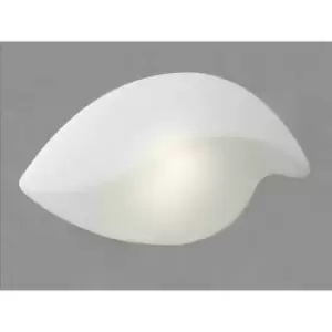 Ceiling/wall light Natura Indoor Large 2 E27 bulbs, polished chrome/opal white
