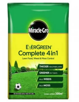Evergreen Complete 4-in-1 Lawn Feed, Weed and Moss Killer 200m² 7kg