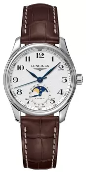 LONGINES L24094783 Master Collection Womens Brown Leather Watch