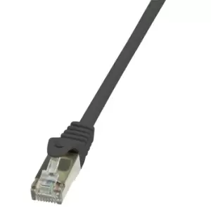 LogiLink 0.5m Cat.5e F/UTP RJ45 networking cable Black Cat5e F/UTP...