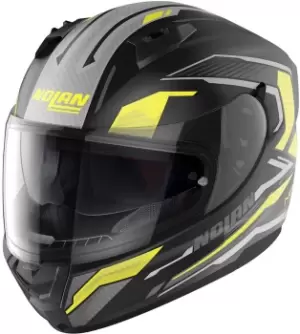 Nolan N60-6 Perceptor Helmet, black-yellow Size M black-yellow, Size M